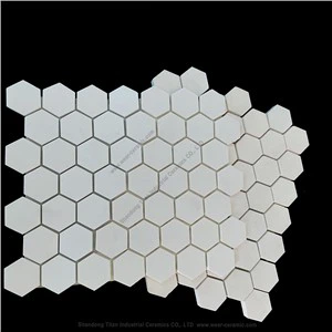 Al2O3 92% 95%Alumina Ceramic Hexagonal Tiles Mosaic Tiles