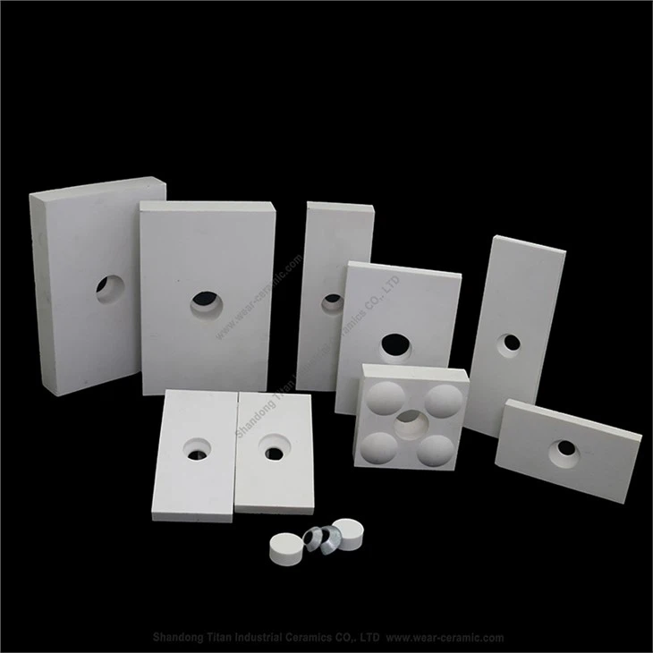 Weldable Alumina Ceramic Plate with Holes for Chute Hopper