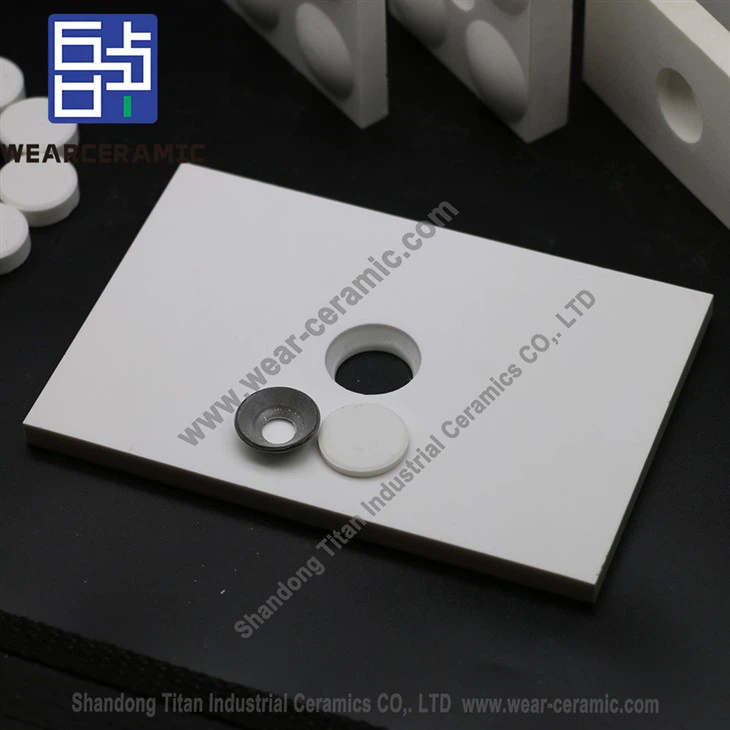 Aluminum Oxide Wear-resistant Welding Plate With Hole