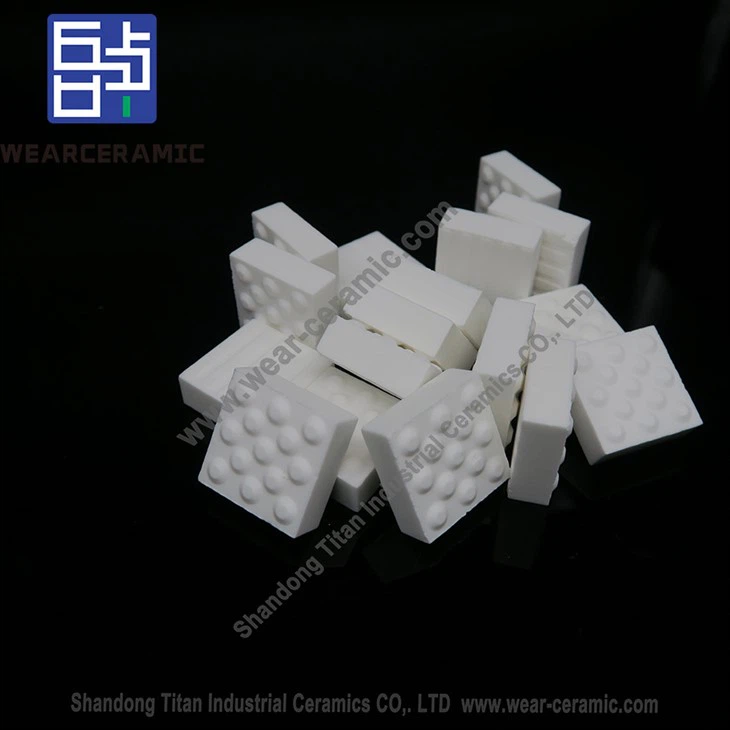 Square Alumina Wear Resistant Mosaic Ceramic Lining Sheet