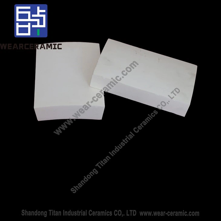 Abrasion Resistant Ceramic Curved Plate As Pipe Lining