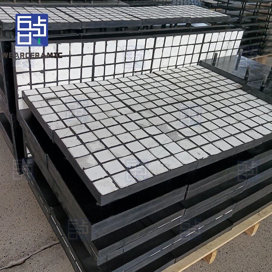 High Impact Ceramic Rubber Composite Liner For Mining Wear Protection factory